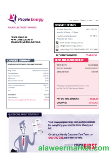 People Energy electricity utility business bill, SCR